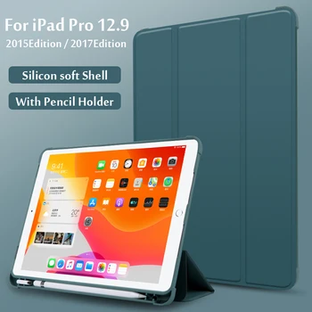 Pentru iPad Pro 12.9 2017 Edition (Cu tasta Acasă) Caz Pentru iPad Pro 12.9 Cu Creion Magnetic Secure Inteligent Acoperi Caz