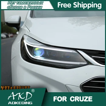 Pentru masini Chevrolet Cruze Faruri 2017-2020 DRL Day Running Light LED Bi Xenon Bec Lumini de Ceata Accesorii Auto Cruze Lampă de Cap