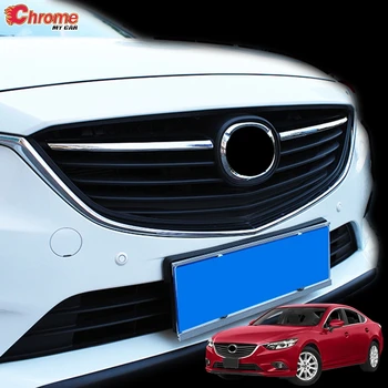 Pentru Mazda 6 Atenza GJ 2013 2016 Chrome Fata Centru de Plasă Grătar Grila Capac Radiator Benzi Tapiterie Auto Decorare Styling