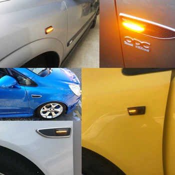 Pentru Opel Astra H MK5 Zafira B MK2 Corsa D MK4 Insignia UN MK1 Meriva B MK2 Adam laterale LED-uri de semnalizare indicator lumini dinamice