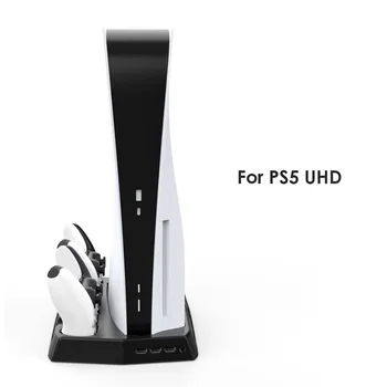 Pentru PS5 Dual Controller Charger Consola Verticale de Răcire Ventilator Stand 3 Hub Stație de Încărcare Rapidă pentru PlayStation 5 Ediție Digitală