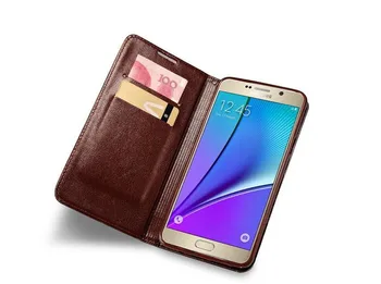 Pentru Samsung Nota 5 Din Piele De Caz Magnetic Flip Portofel Caz Acoperire Pentru Samsung Galaxy Note5 Note 5 N920 N9200 Telefon Cu Card De Coque