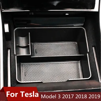 Pentru Tesla Model 3 BlueStar 2017 2018 2019 Accesorii Auto Central Cotiera Cutie Depozitare Auto Recipient Mănușă Organizator Caz