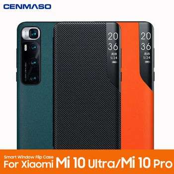 Pentru Xiaomi Mi 10 Pro Km 10 Ultra Caz din Piele Smart Fereastră Înaltă Calitate, rezistent la Șocuri Flip Cover pentru MI 10 5G Versiune Globală Caz