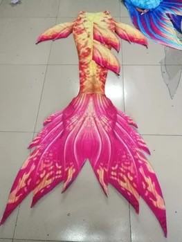Personalizat Nou Coada de Sirena pentru Înot costum de Baie Coada și Aripioarele Sirenă Coada Cu un Monofin Adult Copii mă înec în Costume Cosplay