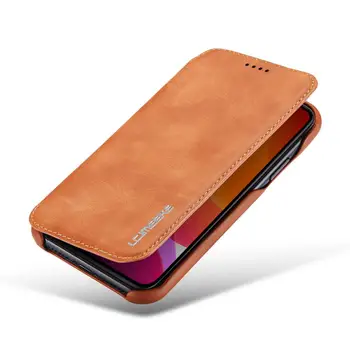 Piele Flip Caz de Telefon Pentru iPhone 12 Pro Mini Portofel Magnetic Cartelei Capacul din Spate Pentru iPhone 12 11 Pro Max XSMAX XR XS X 8 7