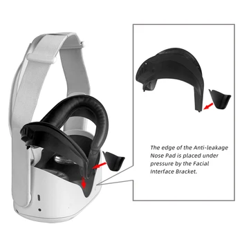 Piele PU moale Masca de Ochi Acoperi de Lumina pentru Ochi Blocarea Capacului Pad Pentru Oculus Quest 2 VR Ochelari de Protecție Mat Cu VR Lens Cover
