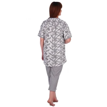 Pijamale pentru femei (tunică, pantaloni scurți) 