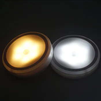 PIR cu LED Lumina de Noapte Senzor de Mișcare Lămpi de Perete Wireless Cabinet de Perete de Lumină Lumina Auto On/Off Dulap Baterie