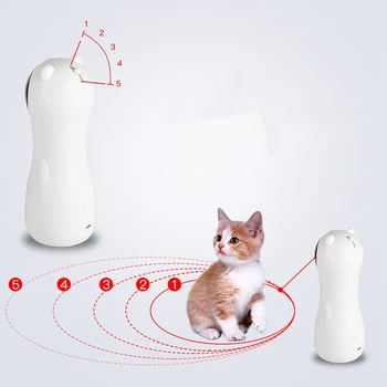 Pisică de Jucărie Robot de Teasing Pisici Jucarii Automate pentru Pisoi Joaca Jocul animale de Companie Liniștită a Fugit Modul Punct de Val Jucarii Haioase