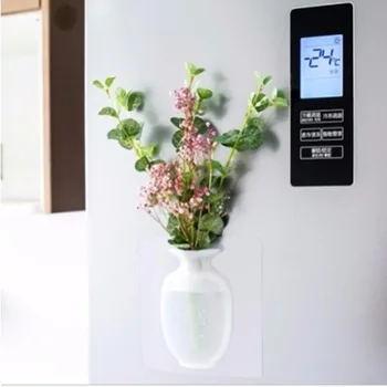 Plante artificiale Flori Magice Vaza pentru Decor Reutilizabile din Silicon Auto-Lipirea Oala pe Orice Suprafete Netede Frigider Ușă de Sticlă