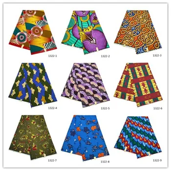 Poliester ankara africane ceara de imprimare tesatura en-gros de 6 yarzi țesut ceara printuri africane ceara material pentru rochie de transport gratuit 1322