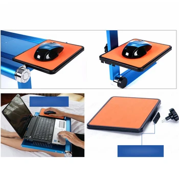 Portabil Mini Magic Birou De Calculator Cu Mouse-Ul De Bord Creative Schimbătoare Masă Laptop Pentru Canapea/Pat/Călătorie În Aer Liber Din Aliaj De Aluminiu