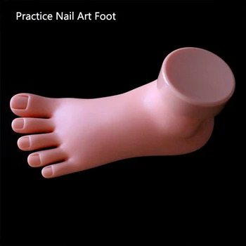 Practica Arta Unghiilor Piciorul Stâng Picioare Silicon Moale De Formare A Afișa Modelul Mâinile Flexibil Protetice Cu Caracter Personal Salon De Manichiura Instrumente