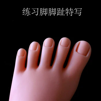 Practica Arta Unghiilor Piciorul Stâng Picioare Silicon Moale De Formare A Afișa Modelul Mâinile Flexibil Protetice Cu Caracter Personal Salon De Manichiura Instrumente