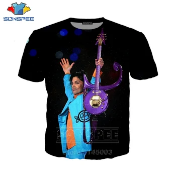Prince Rogers Nelson T Cămașă Nouă Bărbați Femei Tricou de Imprimare 3D Cântăreață Maneca Scurta Casual, O Gâtului Streetwear Topuri Pulover C004-2