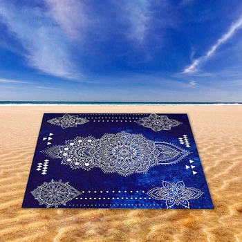 Prosoape de plajă, Boem Mandala Agățat de Perete Tapiserie Cuvertură de pat Prosop de Plajă Masă Pătură (150x150CM, F)