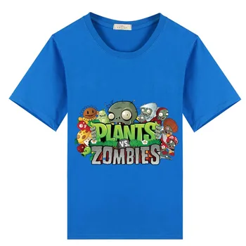PVZ t shirt Copii t shirt Desene animate baieti cu Maneci Scurte T-Shirt Vară Băieți Fete Mici de Moda pentru Copii Imbracaminte Copii