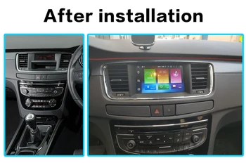 PX6 4+64G Android 10.0 Ecran DVD Auto Stereo Multimedia player Pentru PEUGEOT 508 2011-2017 GPS auto Radio Audio stereo BT unitatea de cap