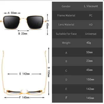Pătrat de Metal Polarizat ochelari de Soare Barbati Femei Design de Brand de Conducere Clasic Cadru Ochelari de Soare Ochelari de cal de sex Masculin UV400 Gafas De Sol