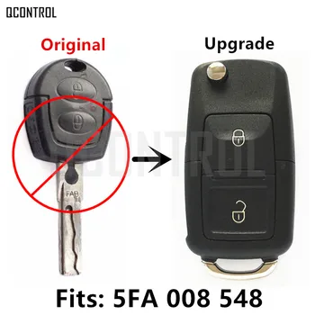 QCONTROL Cheie de la Distanță Modernizate pentru SKODA Octavia am 5FA 008 548 pentru HELLA 434MHz Auto Door Lock Control