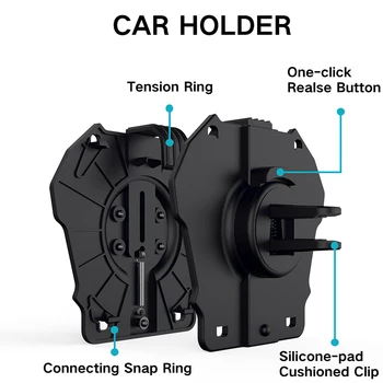 QI Magnetice Încărcător Wireless Pentru Magsafe iPhone Samsung Nou Omul de Fier Rotund de Încărcare Pliere Suport de Telefon Mobil Metal Masina Sta