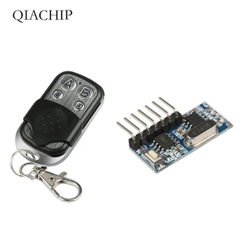 QIACHIP 433mhz RF Releu Receptorul Comută Modul Wireless 4 canale de Ieșire Buton de Învățare și 433 Mhz RF Control de la Distanță Transmițător