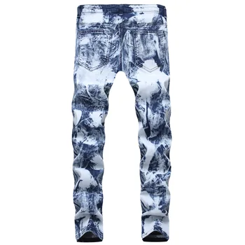 QUANBO 2019 Toamna Iarna Nou Cargo Blugi Barbati de Moda Zăpadă Blugi Drepte se potrivesc Slim Fit Pantaloni din Denim pentru Bărbați Streetwear Blugi 38 40