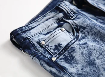 QUANBO 2019 Toamna Iarna Nou Cargo Blugi Barbati de Moda Zăpadă Blugi Drepte se potrivesc Slim Fit Pantaloni din Denim pentru Bărbați Streetwear Blugi 38 40