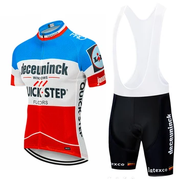 Quickstep Pro Biciclete Echipa Maneci Scurte Maillot Ciclismo Bărbați Ciclism Jersey Kituri de Vară respirabil Ciclism de Îmbrăcăminte Seturi