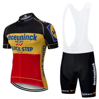 Quickstep Pro Biciclete Echipa Maneci Scurte Maillot Ciclismo Bărbați Ciclism Jersey Kituri de Vară respirabil Ciclism de Îmbrăcăminte Seturi