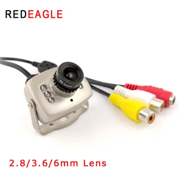 REDEAGLE Acasă Analog Camera de Securitate Mini Cutie CMOS 600TVL Bord 940nm IR Noapte Viziune Camere 2.8/3.6/6mm Obiectiv 208C