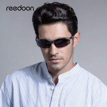 Reedoon Bărbați ochelari de Soare Polarizat Lentile UV400 Cadru Metalic Vintage Ochelari de Soare de Brand Designer de sex Masculin Ochelari Pentru Conducere de Pescuit 2206