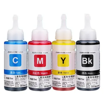 Refill kit Ink cerneală pentru Epson L100 L110 L120 L132 L210 L222 L300 L312 L355 L350 L362 L366 L550 L555 L566 printer