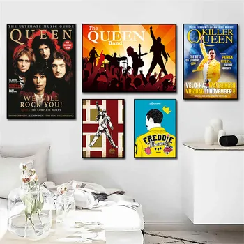 Regina Trupa de Artă Poster Bohemian Rhapsody Postere si Printuri de Perete Tablou Panza Pictura arta de Perete Cameră Decor Acasă