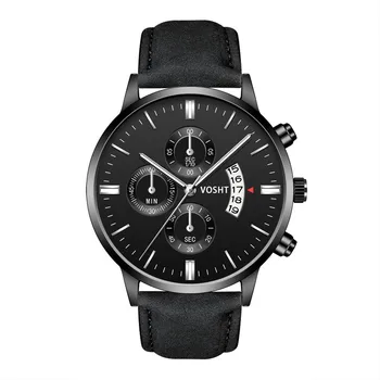 Relogio masculino ceasuri barbati Moda Sport din Oțel Inoxidabil Caz din Piele Trupa Cuarț Ceas de mână de Afaceri reloj hombre QW01