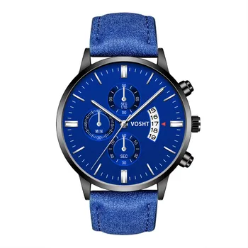 Relogio masculino ceasuri barbati Moda Sport din Oțel Inoxidabil Caz din Piele Trupa Cuarț Ceas de mână de Afaceri reloj hombre QW01