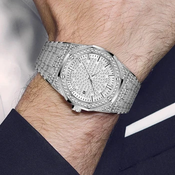 Relogio Masculino MISSFOX Mens Ceasuri de Top de Brand de ceasuri de Lux Bărbați Cuarț Oțel Clasic AP Ceasuri de Afaceri de sex Masculin Ceas de mână