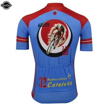 Retro ciclism jersey cu bicicleta purta tricou barbati maneca scurta ropa ciclismo echipa clasice ciclism îmbrăcăminte maillot ciclismo haine