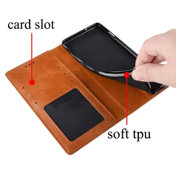 Retro Flip Carte cu Coperta din Piele pentru ZTE Blade V10 Vita Magnetic flip portofel caz pentru ZTE A3 2019 L8 A7S Red Magic 3S capacul telefonului
