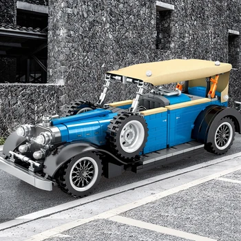 Retro LINCOLN KB 1932 deschide Vintage clasic masina Sport Super-masina de curse Technic MOC Tehnica Model Blocuri Caramizi jucarii