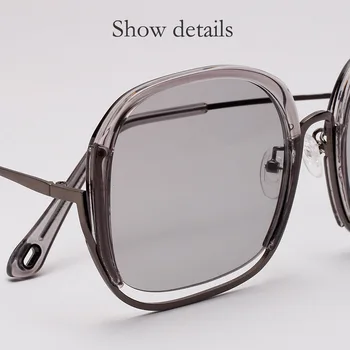 Retro Semi-fără ramă Pătrată ochelari de Soare Femei pline de culoare Rame Supradimensionate, Ochelari de Soare de Lux Călătoresc Conducere Ochelari de Nuante UV400