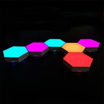 RGB Cuantice Lampă Modernă Atinge Lumina Sensibil la Atingere de Iluminat cu LED-uri Lumini de Noapte Modular cu LED Lămpi de Noapte Magnetic DIY Interior Decor