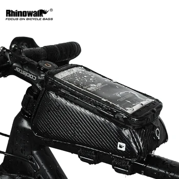 Rhinowalk MTB biciclete Biciclete Sac Impermeabil Ecran Tactil Ciclism Sus Fata Tub Cadru Saci 5.8/6.0 Telefonul Caz сумка для велосипеда
