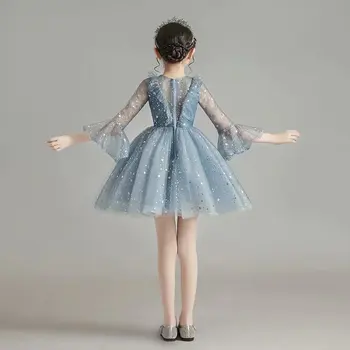 Rochie de printesa Sukienka Dziewczynka Rochii Fete cu Flori O-Gât Tul O-Linie Scurt Fete Rochii de Partid платье детское