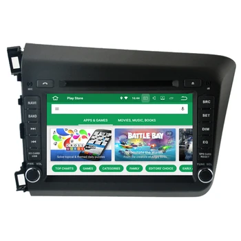 RoverOne Mașină Player Multimedia Pentru Honda Civic 2012 2013 Android 10 4G+64G Autoradio DVD, Radio Stereo de Navigare GPS