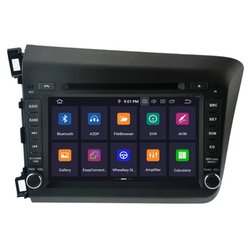 RoverOne Mașină Player Multimedia Pentru Honda Civic 2012 2013 Android 10 4G+64G Autoradio DVD, Radio Stereo de Navigare GPS