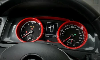 Roșu Consola de Bord Instrument Metru Inel de Acoperire Cadru Trim Fit pentru VW Golf MK7 MK7.5 2016 2017 2018 2019 2020