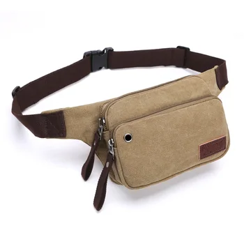 Rularea sac de talie bărbați mini panza pătrat mic sac impermeabil de marcat multifunctionala wallet în aer liber telefonul mobil geanta