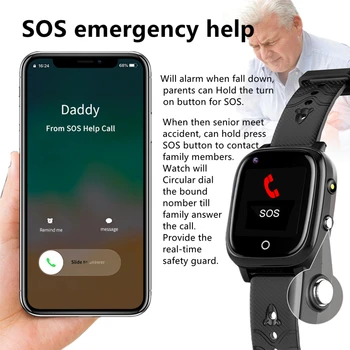 S5P 4G în Vârstă de ceas inteligent Smartwatch Rata de Inima GPS de Poziționare WIFI Urmări Ceas de Voce de Chat SOS Apel Video Ceas Deșteptător Bătrân